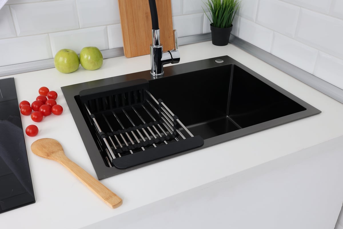 Égouttoir à vaisselle extensible en acier inoxydable