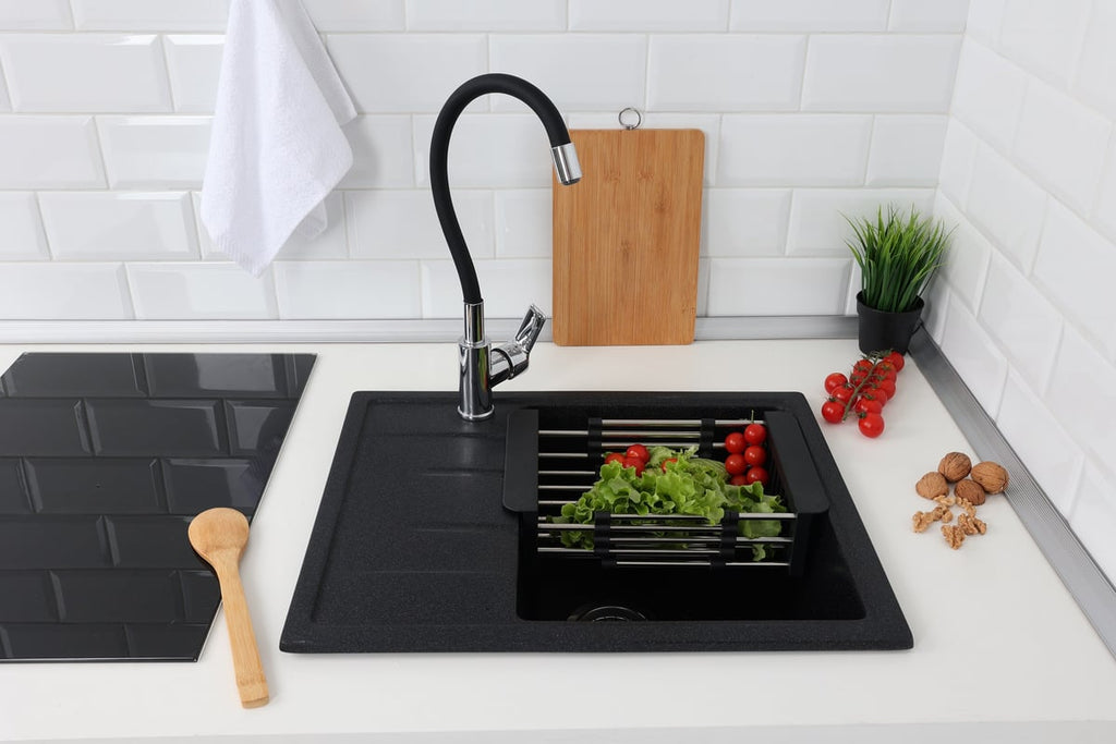 Égouttoir à vaisselle extensible en acier inoxydable