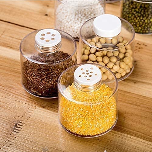 Tour à Épices Acrylique – Lot de 6 Pots Rangement Cuisine