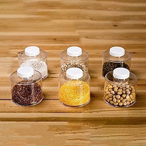 Tour à Épices Acrylique – Lot de 6 Pots Rangement Cuisine