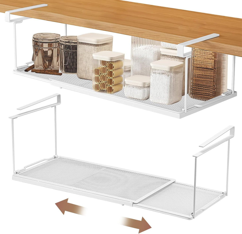 Étagère sous armoire extensible en métal